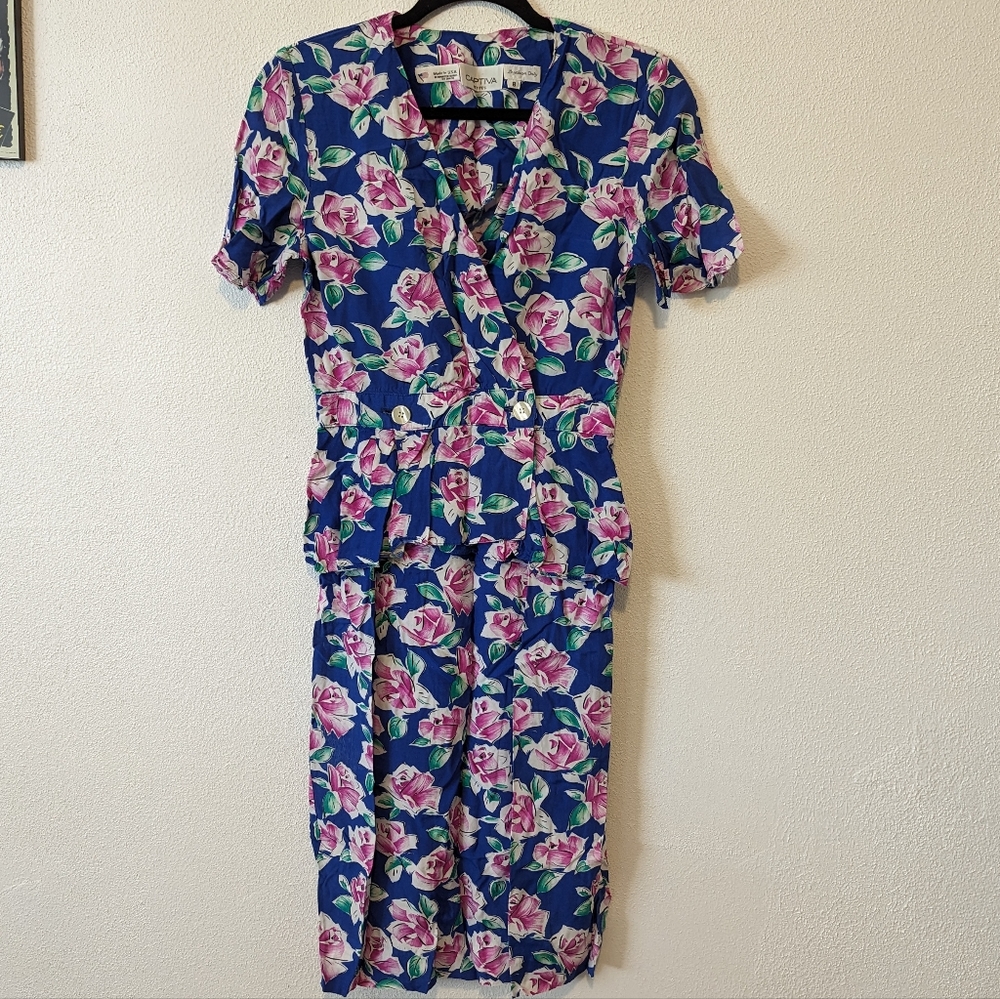 Vintage Peplum Dress